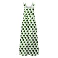 thumbnail image 5 of St Patricks Day -Stylish Sleeveless V-Neck Printed Jumpsuit Elastic Waist Casual Summer Wear For Women Beach Outings, 5 of 6