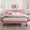 Pink, variant on Lijimei Queen Size Bed Frame , Upholstered Headboard,with Durable Wood Leg, Fabric Bed Headboard in Modern Button Design, Dark Gray