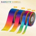 thumbnail image 3 of 25Yards 40mm Satin Rainbow Ribbon for Christmas Gift Wrapping, Flower Ribbon for DIY Gifts, Wedding Party Decorations, 3 of 6