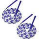 thumbnail image 1 of Bamboo Skipping Rope For Kids Children's Multifunctional Practical And Durable Non-slip Handle Children's Hard Bead Skipping Rope2pcsblue, 1 of 4