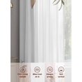 thumbnail image 2 of Fall Pumpkins Sheer Curtains 45 Inch Length 2 Panels Set, Semi Transparent Voile Rod Pocket Curtains for Living Dining Room Bedroom Drapes Thanksgiving Country Rustic Flower Leaf, 2 of 8