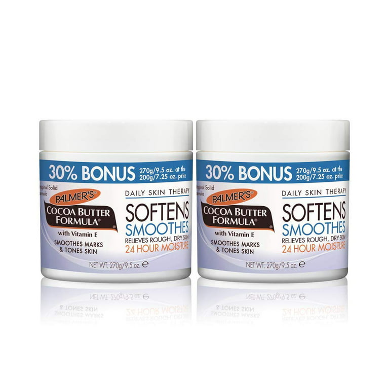 Palmers Cocoa Butter Formula with Vitamin E, Bonus Size Skin Cream Jar, 9.5  oz, 2 Pack 