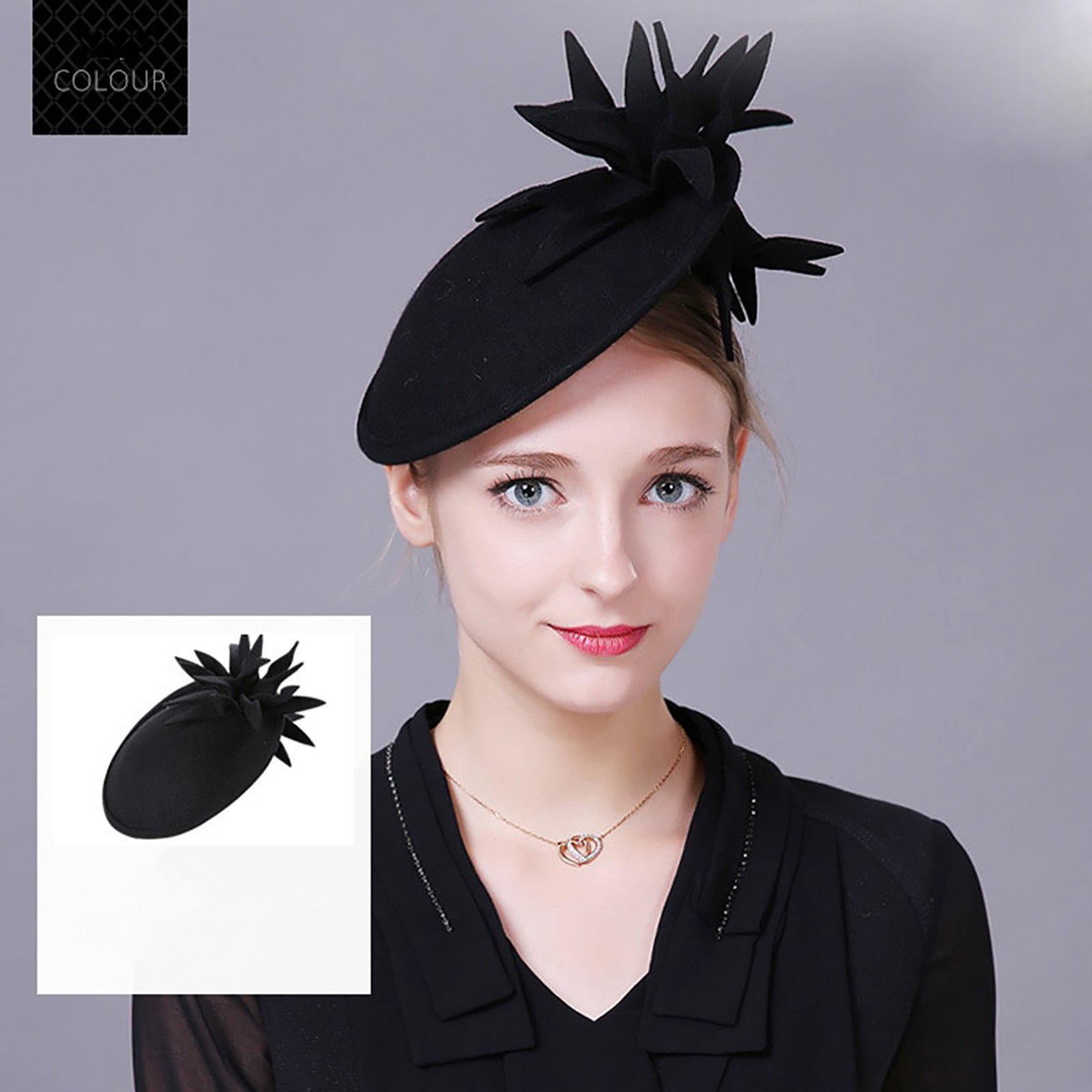 Leylayray Fascinators Womens Flower DerbyHat For Cocktail Ball Wedding