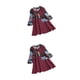 thumbnail image 4 of Jumpingount camisa suelta patrón de estampado de gran tamaño blusa de manga larga transpirable mujer diario multi tamaño vino rojo / xxl Vino Tinto/XXL 2piezas Jumpingount CBP471023, 4 of 5