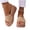 Khaki, variant on Women's Wedge Sandals, Casual Slip On Non-slip Open Toe Summer Shoes Black Size 6