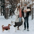 thumbnail image 7 of Kuoser Reversible Dog Coat Adjustable British Style Plaid Pet Jacket, Waterproof and Windproof, Red, S, 7 of 7