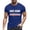 Blue-2, variant on Cape Verde Shirt, Cape Verdean Flag Print, Short Sleeve T Shirts for Men (Blue, Size S)