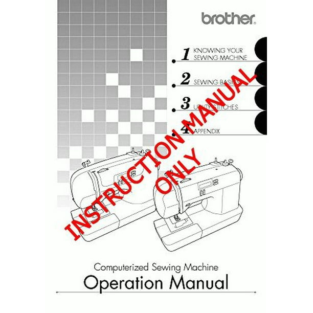 Brother XR7700 Sewing Machine Owners Instruction Manual