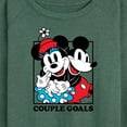 thumbnail image 3 of Mickey & Friends - Mickey Minnie Couple Goals - Women's Lightweight French Terry Long Sleeve Shirt, 3 of 5