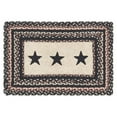 thumbnail image 2 of VHC Brands Primitive Colonial Star Table Placemat, Tan Black Red, Jute Blend, Rectangle, 12x18 Inches, 2 of 3