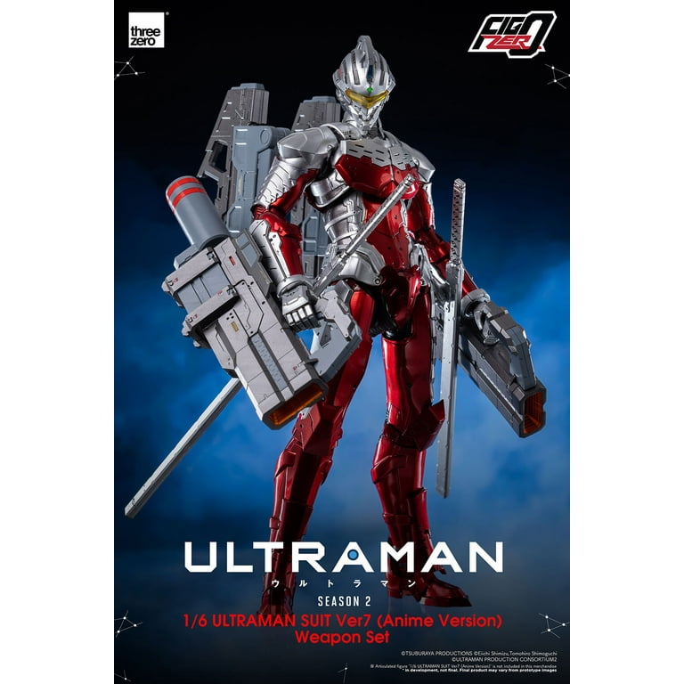 ThreeZero 、ULTRAMAN 、SUIT Ver7 、武器セット Anime 'ULTRAMAN' Season 2FigZero 1/6 ULTRAMAN SUIT Ver7
