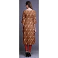 thumbnail image 2 of Bimba 3/4 Sleeve Kurta Printed Straight Kurti Summer Clothing For Women, 2 of 6