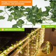 thumbnail image 3 of Mulanimo LED String Light Artificial Maple Leaves Vine Outdoor Garden Decorative Light Hanging Fairy Light, 3 of 11