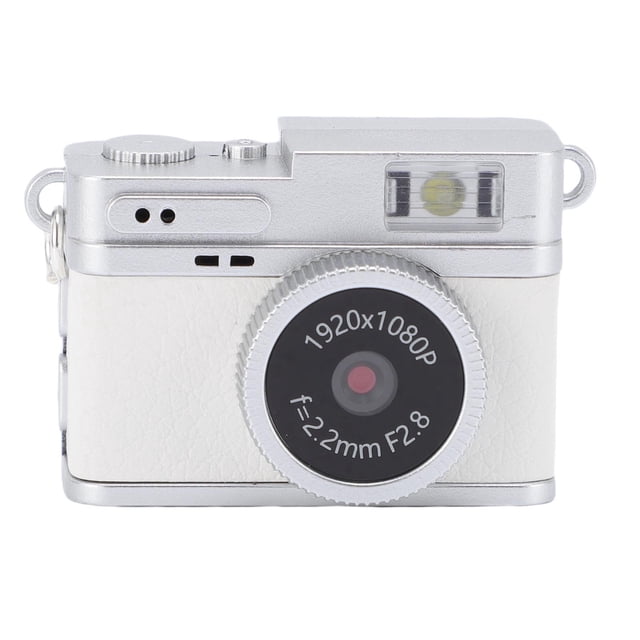 Mini Cámara De Llavero 1080p FHD Con Tarjeta De 32 GB, Cámara Digital Retro Con Pantalla De Color De 0.96 Pulgadas, 6 Filtros, Flash LED, Grabadora De Video Vintage Portátil