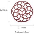 thumbnail image 2 of Kitchen Table Protectors, Set of 5 Hexagon Silicone Trivets, Heat Resistant Non Slip Mats for Hot Dishes, Flexible and Dishwasher Safe for Easy Cleanup, 2 of 7