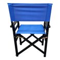 thumbnail image 5 of Set of 2 Outdoor Indoor Wooden Folding Chair, Portable Canvas Director Chair for Picnic Beach Camping Event Backyard Barbecue, Blue, 5 of 6