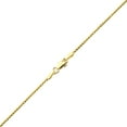 thumbnail image 4 of LoveBling 10K Yellow Gold Solid Diamond Cut Franco Chain Bracelet (1.3mm, 9"), 4 of 4