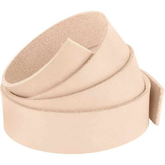 ELW Leather Blank Belt - 13-15 oz 5.2-6mm Thickness - Size 1"x60" 2.54x152cm Cowhide Vegetable Tanned - Full Grain Strip, Strap - Ideal for DIY Belts - for Tooling, Crafting & Stamping