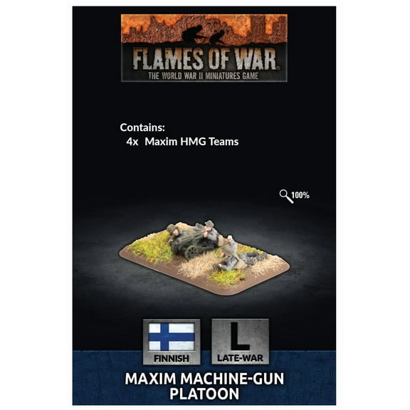 Flames of War: Finnish Maxim Machine-Gun Platoon (Late-War)