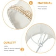 thumbnail image 6 of Eease White Linen Royal Clip-On Lamp Shade, 13.5 x 13.5 x 12 cm, 6 of 7