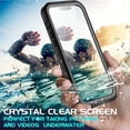 thumbnail image 2 of Waterproof Case for iPhone 13, BEASTEK Clear Back TRE Series, Shockproof Underwater IP68 Certified Case, with Built-in Screen Protector Full Body Rugged Protective Cover, 6.1 inch, 2 of 7