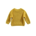 thumbnail image 3 of GXFC Little Girls Fall Sweaters 6M 12M 18M 2T 3T 4T 5T Kids Girls Long Sleeve Solid Knit Pullovers Tops Casual Fall Knitwear Clothes for Children Girls, 3 of 6