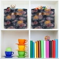 thumbnail image 7 of GZHJMY Collapsible Storage Basket Art Flowers-c Rectangular Storage Bins Baskets Toys Storage Bins with Handles for Bedroom Home Office 2PCS, 7 of 7