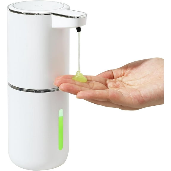 Home Smart Automatic Soap Dispenser Sensor Kitchen Sink Bathroom Sink Liquid Soap Touchless Waterproof with Hand Sanitizer White