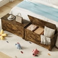 thumbnail image 4 of Yeshouse Modern Toy Storage Bench – 39.4" Large-Capacity Wooden Chest with Safety Hinges, Shoe & Blanket Organizer for Entryway, Bedroom, Living Room, 4 of 7