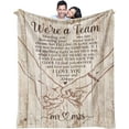 thumbnail image 1 of LHSHID Wedding Gifts for Couples Anniversary Marriage Gift for Mr Mrs Married/Newlywed Couple Gift Ideas Mr. and Mrs. Gifts for Couple Unique Mr Mrs Throw Blanket 50x60in, 1 of 6