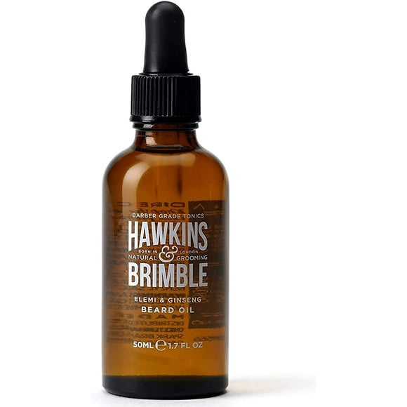 Hawkins & Brimble Beard Oil – Men’s Grooming Beard Treatment Strengthens and Repairs Hair (50ml)