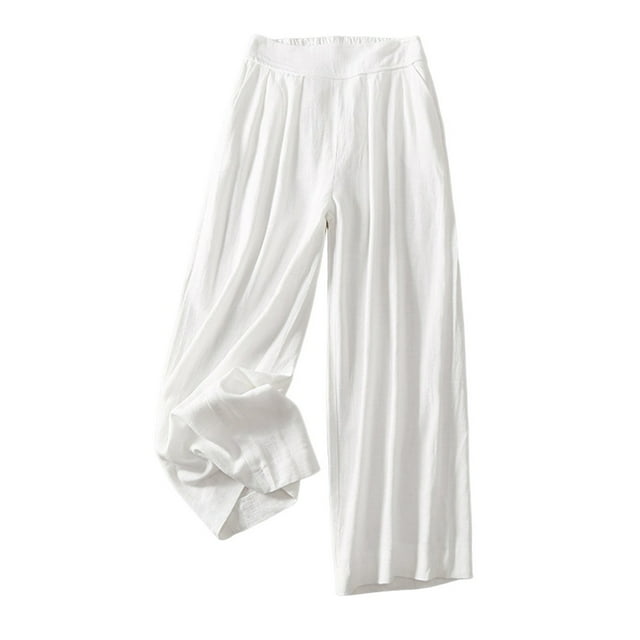 FNFYFH Clearance Comfortable Ladies Linen Pants