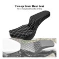 thumbnail image 1 of Driver Passenger for SEAT White Stitching For Harley Softail Slim Street Bob 18-2024, 1 of 4