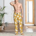 thumbnail image 2 of Fotbe Funny Chicken Pantalones de Pijama para Hombre, Pantalones de Dormir, Pantalones de Casa con Cintura Ajustable y Bolsillos-Small, 2 of 6
