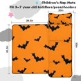 thumbnail image 5 of Orange Halloween Bats Toddler Nap Mats for Kids Preschool,50"x20" Sleeping Mat Bag or Kids,Toddler Sleeping Bag,Toddler Nap Mat or Daycare, 5 of 6