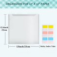 thumbnail image 4 of Organizador de Almacenamiento Papel para ÁLbumes Recortes con 120 PestañAs ÍNdice Adhesivas, Paquete 20 Bolsas de Almacenamiento Papel de PláStico para Guardar Archivos de Papel, 4 of 7