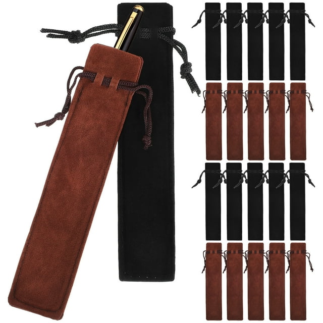 50 Pcs Stylo Sacs Cordon Stylo Pochettes de Protection Stylo Manches Papeterie Sacs de Rangement
