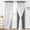 Grey, variant on White Double Layer Curtains, 100% Blackout Curtains with Sheer Overlay for Nursery, Living Room, Children's Room, Grommet Thermal Insulated Privacy Curtains with Tiebacks, 2 Panels, 52x84