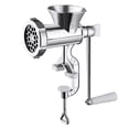 thumbnail image 1 of Meat Mincer Manual Meat Grinder Aluminum Alloy Meat Mincer Machine With Wooden Handle &Tabletop Clamp & Tube Meat Mincers For Home Use Sausage Maker Machine For Meat, 1 of 9