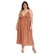 thumbnail image 5 of Vestido Largo Doble Tirante Zenobia Talla Extra 11746 Canela Cafe 38, 5 of 6