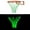 Green, variant on Basketball Net Nylon Outdoor Basketball Net All-Weather Heavy Duty Thick Portable Sports Basketball Hoop Net Replacement Standard