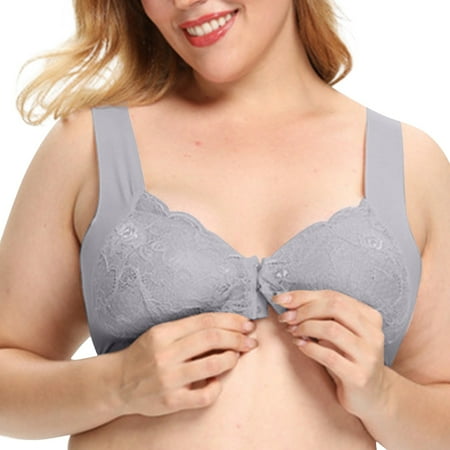 

fvwitlyh Bras for Women Sports Bra Workout Sports Bras Women s Bra Front Closure 5D Shaping Seamless Push Up Lace Bras For Women Running Bra