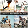 thumbnail image 5 of LOOIKOOS 10 Pairs Mens Ankle Socks, Soft Cushioned  Running Athletic Casual Breathable Sock for Men with  Arch Surpport, 5 of 5