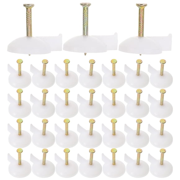 100 Uds clavos de mampostería tachuelas de pulgar de pared clavos de fijación de cortina de puerta de cemento