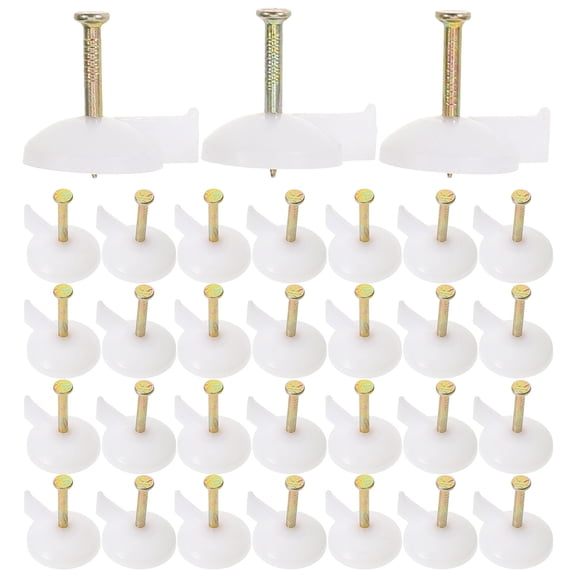 VERDANVERSE Masonry Nails Plated Silver Metal and Plastic Sturdy Design for DIY Projects
