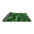 thumbnail image 2 of Ahgly Company Indoor Round Abstract Emerald Green Modern Area Rugs, 6' Round, 2 of 4