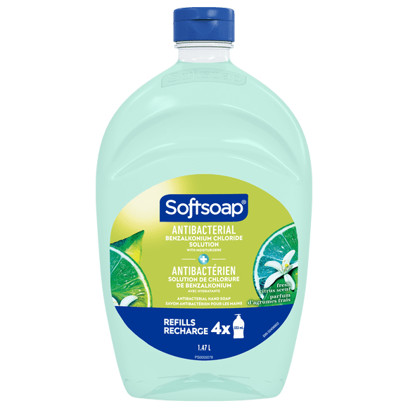 Softsoap Antibacterial Liquid Hand Soap, Fresh Citrus Scent, 1.47 L Refill