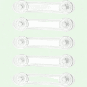 5Pcs Child Safety Locks Baby Safety Lock Transparent Child Safety Cupboard Door Lock for Fridge Cabinets Drawers Toilet Easy Install No Tools Needed