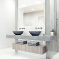 thumbnail image 3 of Vigo Vgt2079 Cass 16" Concrete Vessel Bathroom Sink - Nickel, 3 of 7