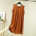 thumbnail image 2 of MesaSe Chemise de Nuit Sans Manches en Modal pour Femmes, Robe de Nuit d'Été, Camisoles Unies, 2 of 9